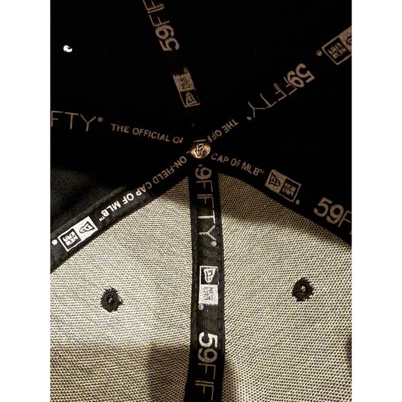 New Era MLB Mens Blue Lucas Luetge Seattle Mariners 59FIFTY Fitted Hat 7 1/2 - Picture 7 of 10